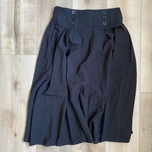 Elegant Black A-Line Skirt